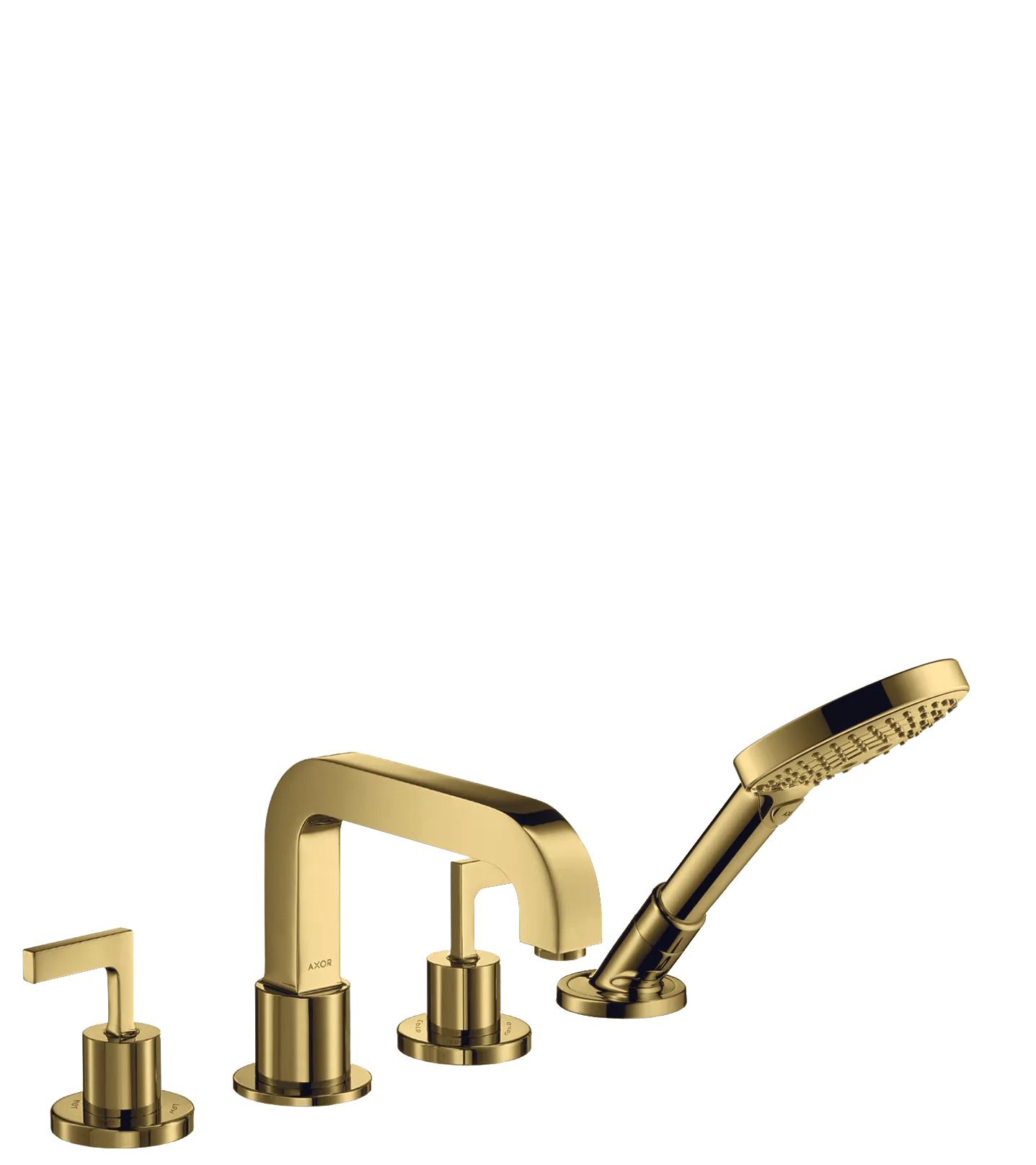 Hansgrohe AXOR Citterio 4-Loch Wannenrandarmatur Mischer Polished Gold Optic Hansgrohe AXOR Citterio 4-Loch Wannenrandarmatur Mischer Polished Gold Optic