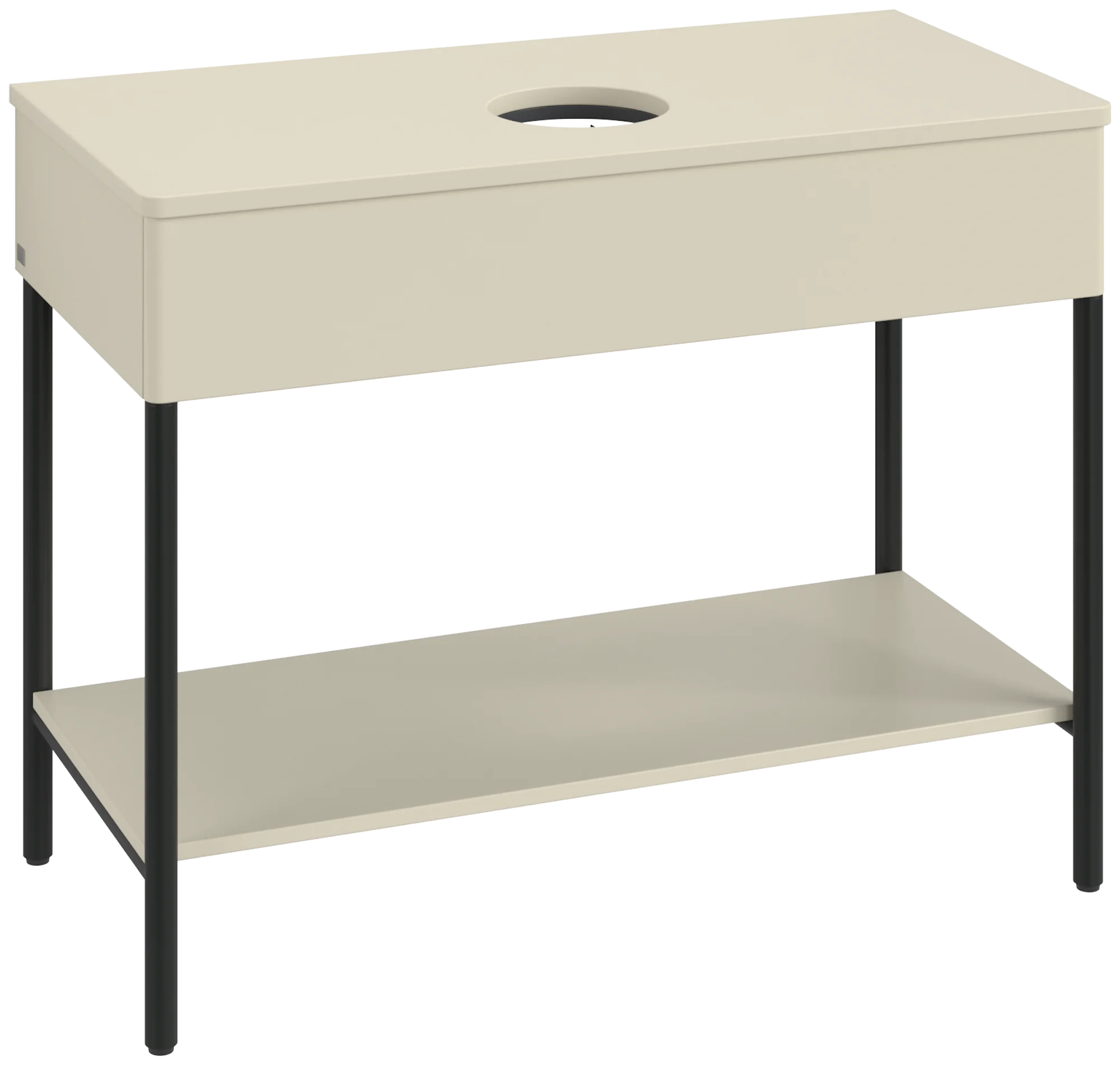 Villeroy & Boch Waschbeckenunterschrank Artis K64011, Silk Grey Matt Lacquer, 1.000 x 782 x 500 mm, Push-to-open Funktion, 1 Auszug mit Antirutsch-Boden