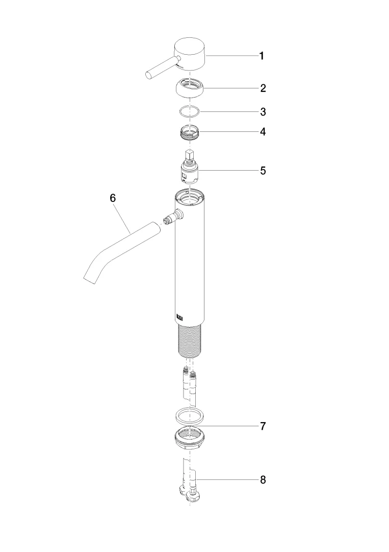 Waschtisch-Einhandbatterie mit erhöhtem Standfuß ohne Ablaufgarnitur META Chrom 33539660 Waschtisch-Einhandbatterie mit erhöhtem Standfuß ohne Ablaufgarnitur META Chrom 33539660