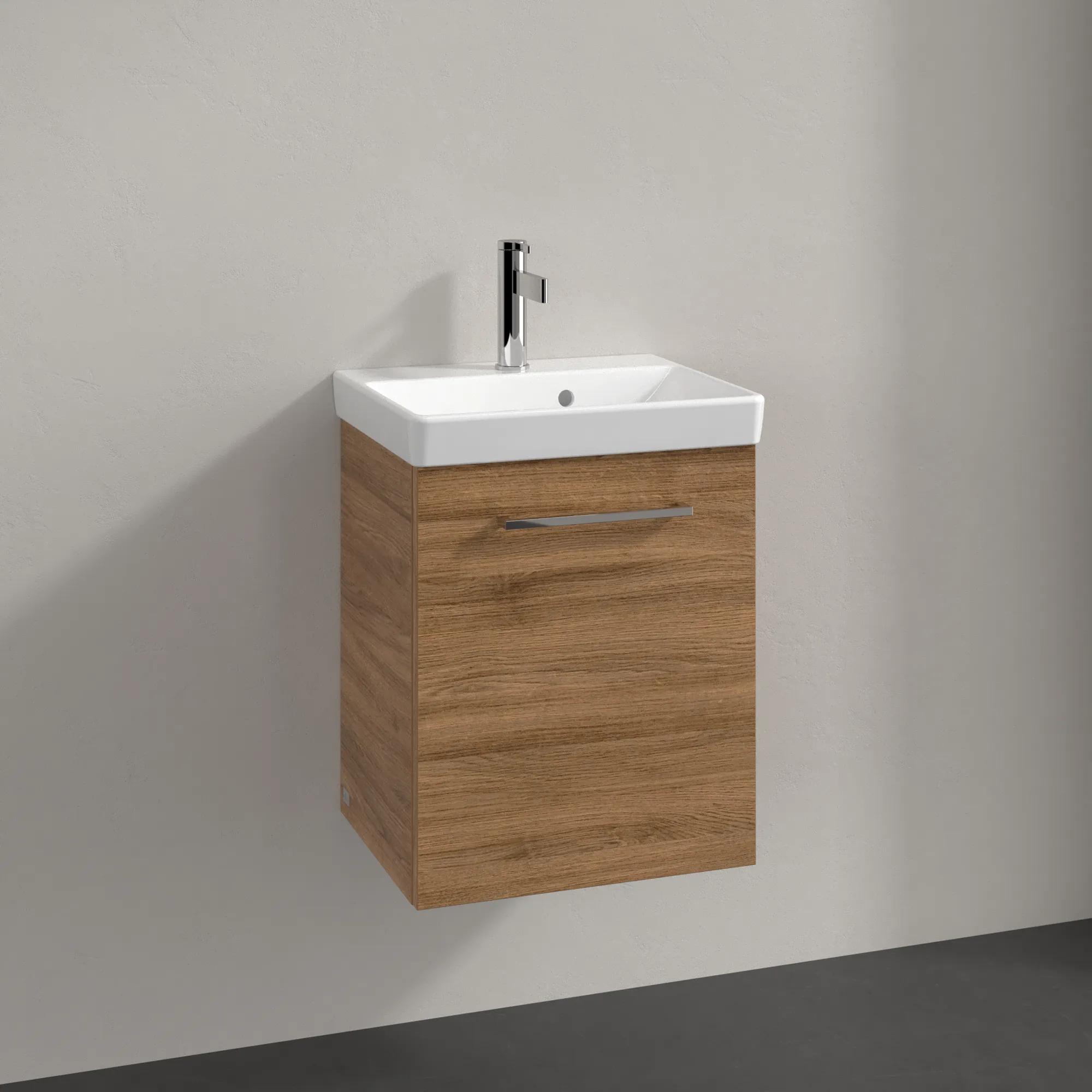 Villeroy & Boch Waschtischunterschrank mit Tür „Avento“ für Schrankwaschtisch 430 × 514 × 352 mm Kansas Oak, Anschlag rechts, Soft Closing, 1 Tür Villeroy & Boch Waschtischunterschrank mit Tür „Avento“ für Schrankwaschtisch 430 × 514 × 352 mm Kansas Oak, Anschlag rechts, Soft Closing, 1 Tür