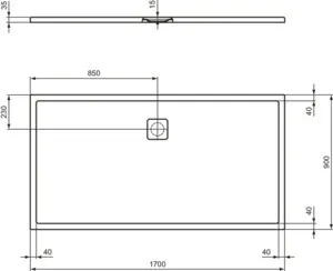 Ideal Standard Duschwanne „UltraFlatEvo“ Ideal Standard Duschwanne „UltraFlatEvo“