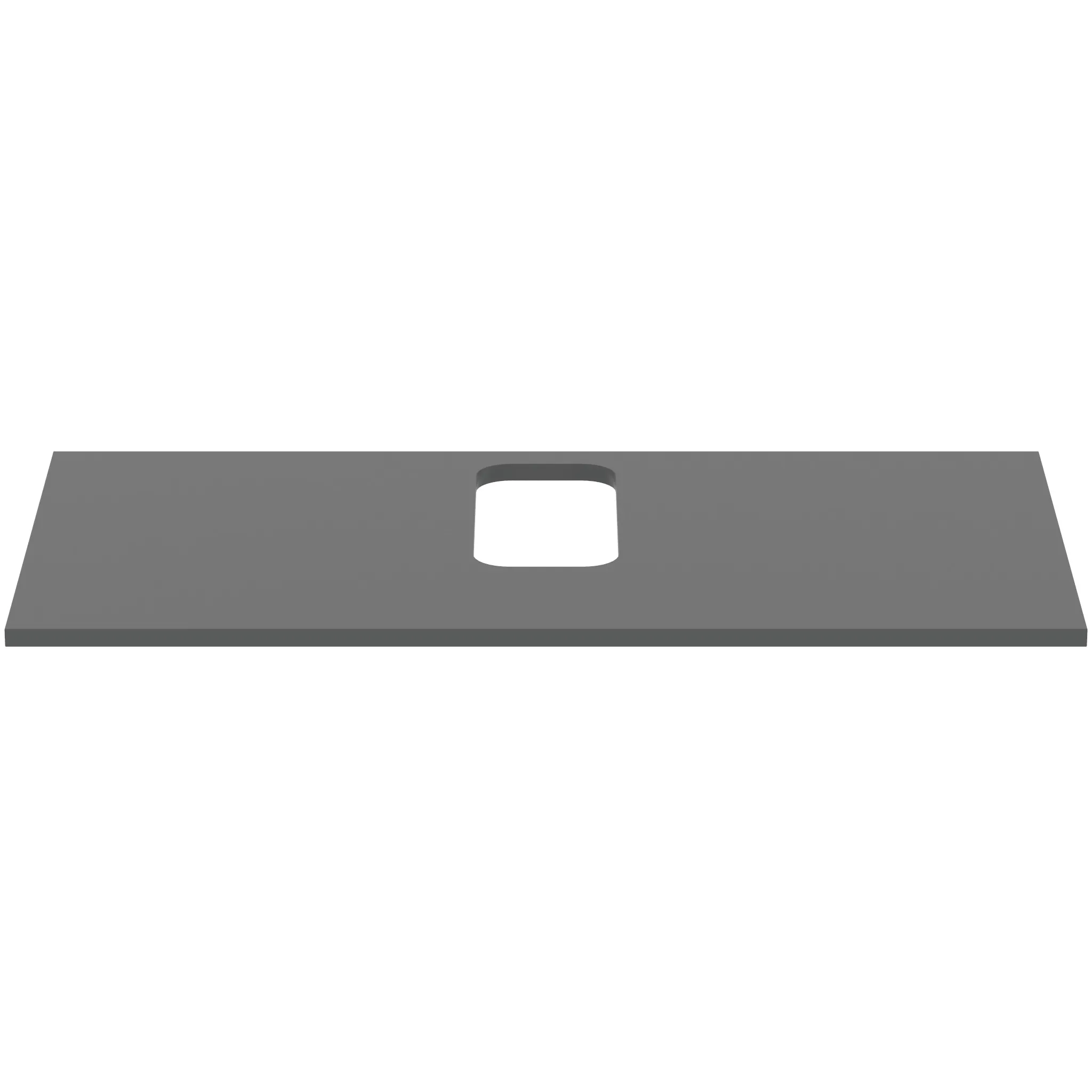 Waschtischplatte i.life B mittiger Ausschnitt für ein Wand-Waschtisch 1002x507x18mm Weiß matt