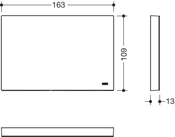 HEWI Abdeckung „System 900“ in Schwarz tiefmatt / Schwarz matt