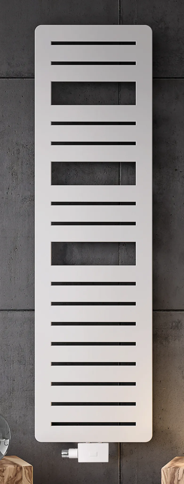 BEMM Design-Heizkörper „Page“ 50 × 177 cm in Schwarz samtmatt