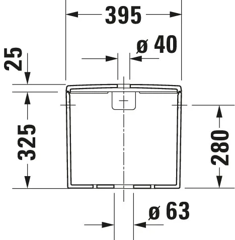 Spülkasten „ME by Starck“ 39,5 × 35 × 18 cm Spülkasten „ME by Starck“ 39,5 × 35 × 18 cm