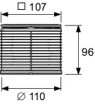 drainpoint S Rostrahmen Edelstahl, 100 mm, inkl. Designrost, verschraubbar drainpoint S Rostrahmen Edelstahl, 100 mm, inkl. Designrost, verschraubbar
