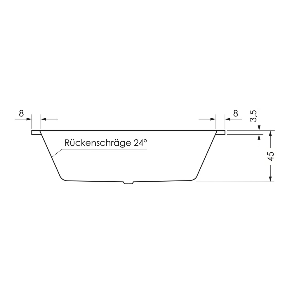 repaBAD Badewanne „Livorno“ rechteck 1700 × 750 mm in Weiß repaBAD Badewanne „Livorno“ rechteck 1700 × 750 mm in Weiß