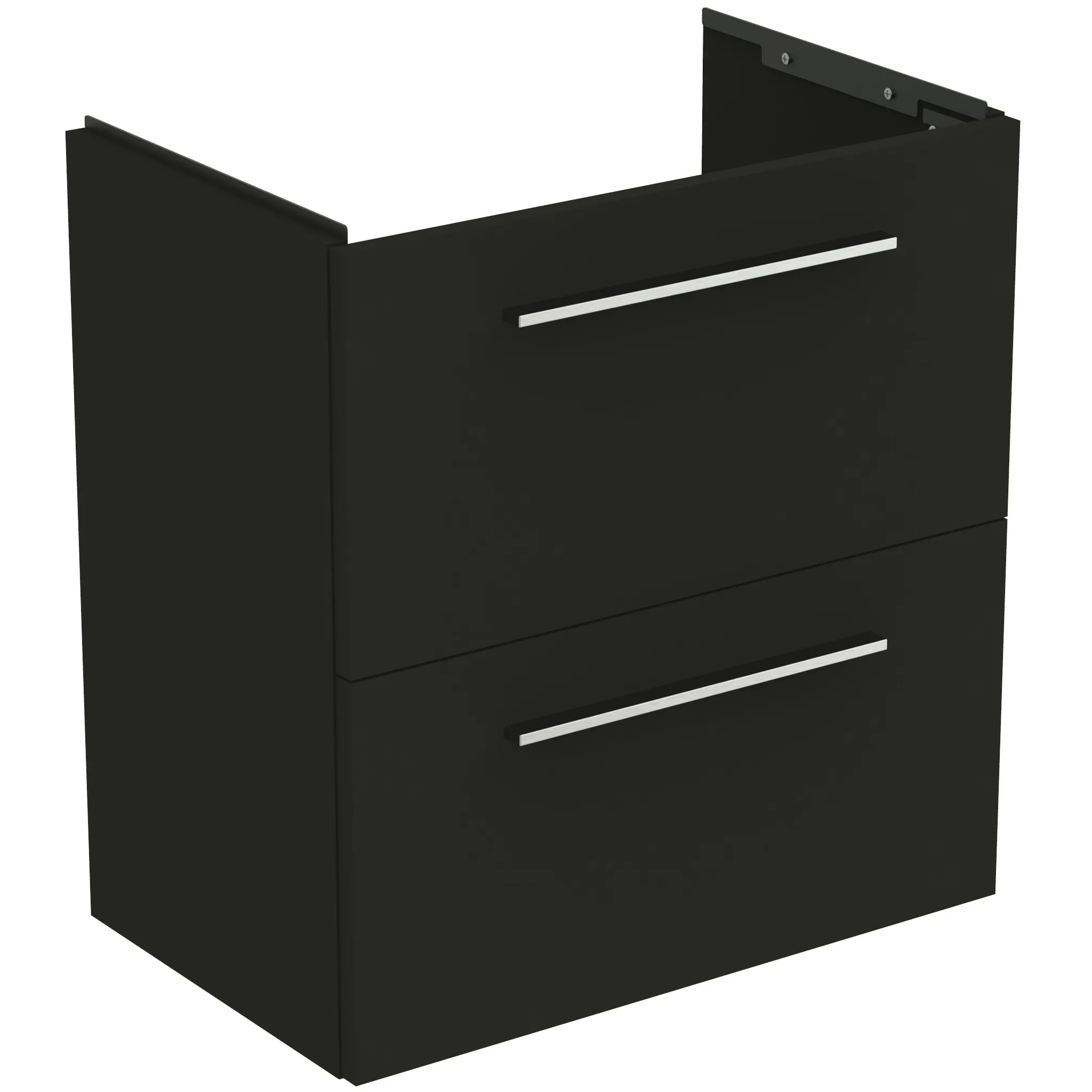 Ideal Standard Möbelwaschtischunterschrank i.life S 2 Auszüge 600x375x630mm Carbongrau matt Ideal Standard Möbelwaschtischunterschrank i.life S 2 Auszüge 600x375x630mm Carbongrau matt