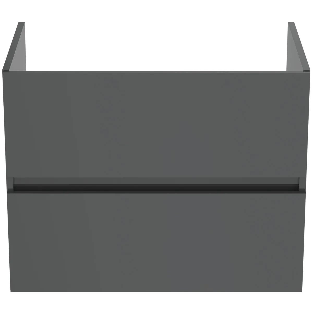 Ideal Standard Waschtischunterschrank „Eurovit+“ 70 × 55 × 44 cm Hochglanz grau lackiert