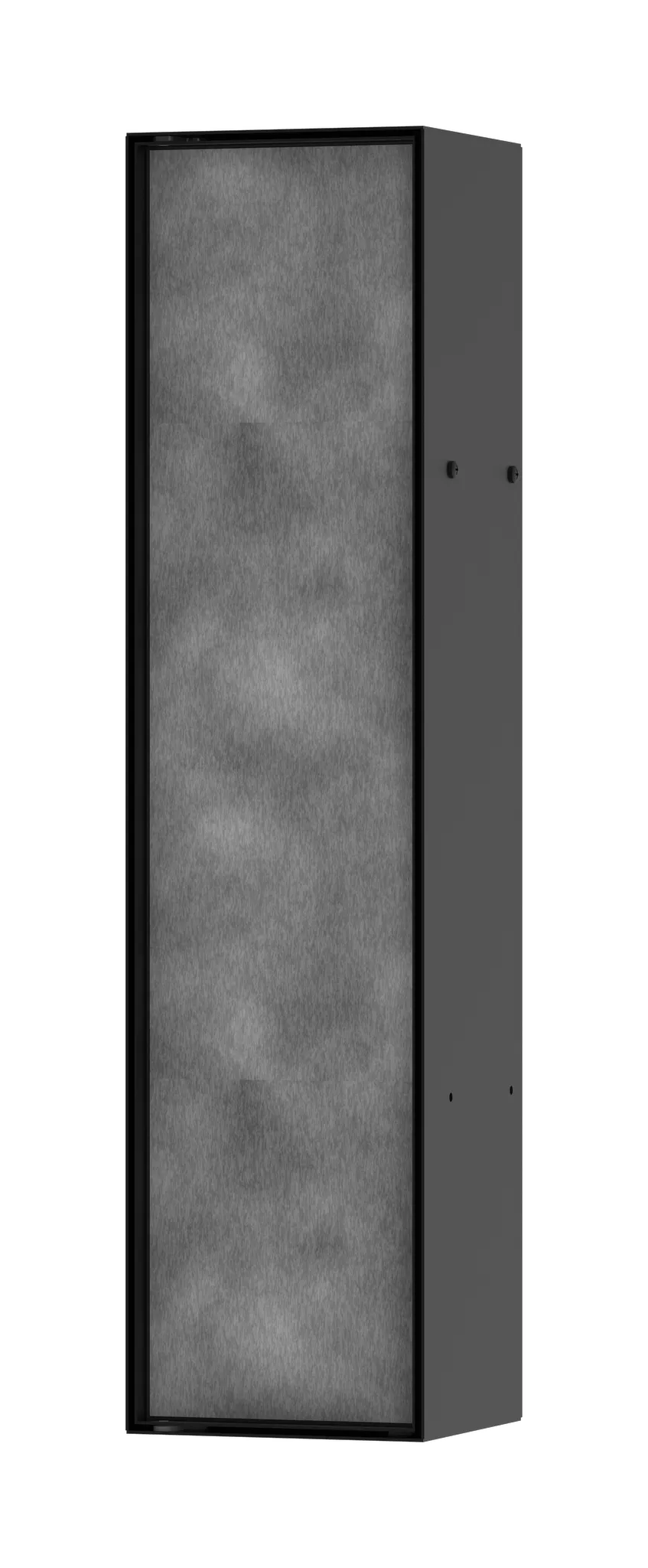 Hansgrohe XtraStoris Rock Einbau Toilettenbürstenhalter mit Ablage und befliesbarer Tür, Mattschwarz Hansgrohe XtraStoris Rock Einbau Toilettenbürstenhalter mit Ablage und befliesbarer Tür, Mattschwarz