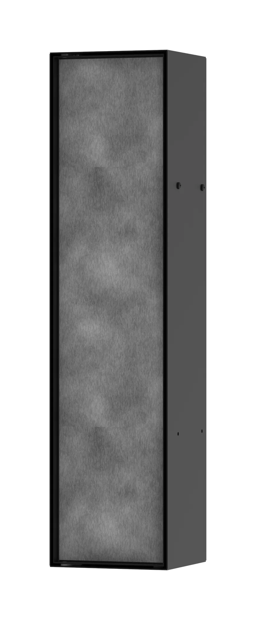 Hansgrohe XtraStoris Rock Einbau Toilettenbürstenhalter mit Ablage und befliesbarer Tür, Mattschwarz Hansgrohe XtraStoris Rock Einbau Toilettenbürstenhalter mit Ablage und befliesbarer Tür, Mattschwarz