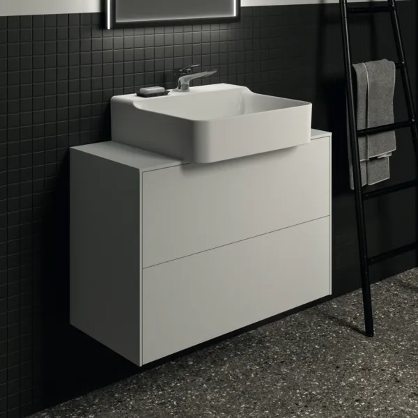 Ideal Standard Waschtischunterschrank „Conca“ 80,2 × 55 × 37,3 cm Weiß matt lackiert Ideal Standard Waschtischunterschrank „Conca“ 80,2 × 55 × 37,3 cm Weiß matt lackiert