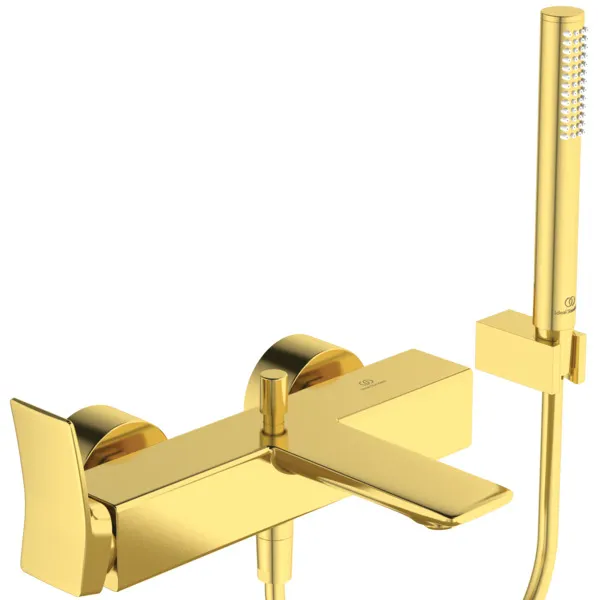 Ideal Standard Badearmatur Aufputz Conca, Stab-Handbrause, Brushed Gold Ideal Standard Badearmatur Aufputz Conca, Stab-Handbrause, Brushed Gold