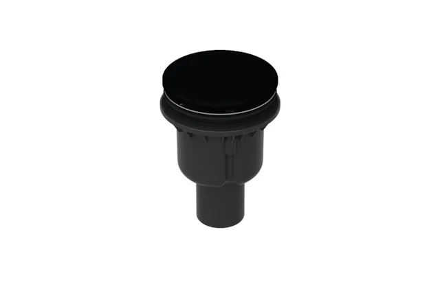 Bette Ablaufgarnitur BetteDown Black matt, 0,6 l/s, Ab- und Überlauf, Duschwanne/Duschfläche, 270x155x110 mm