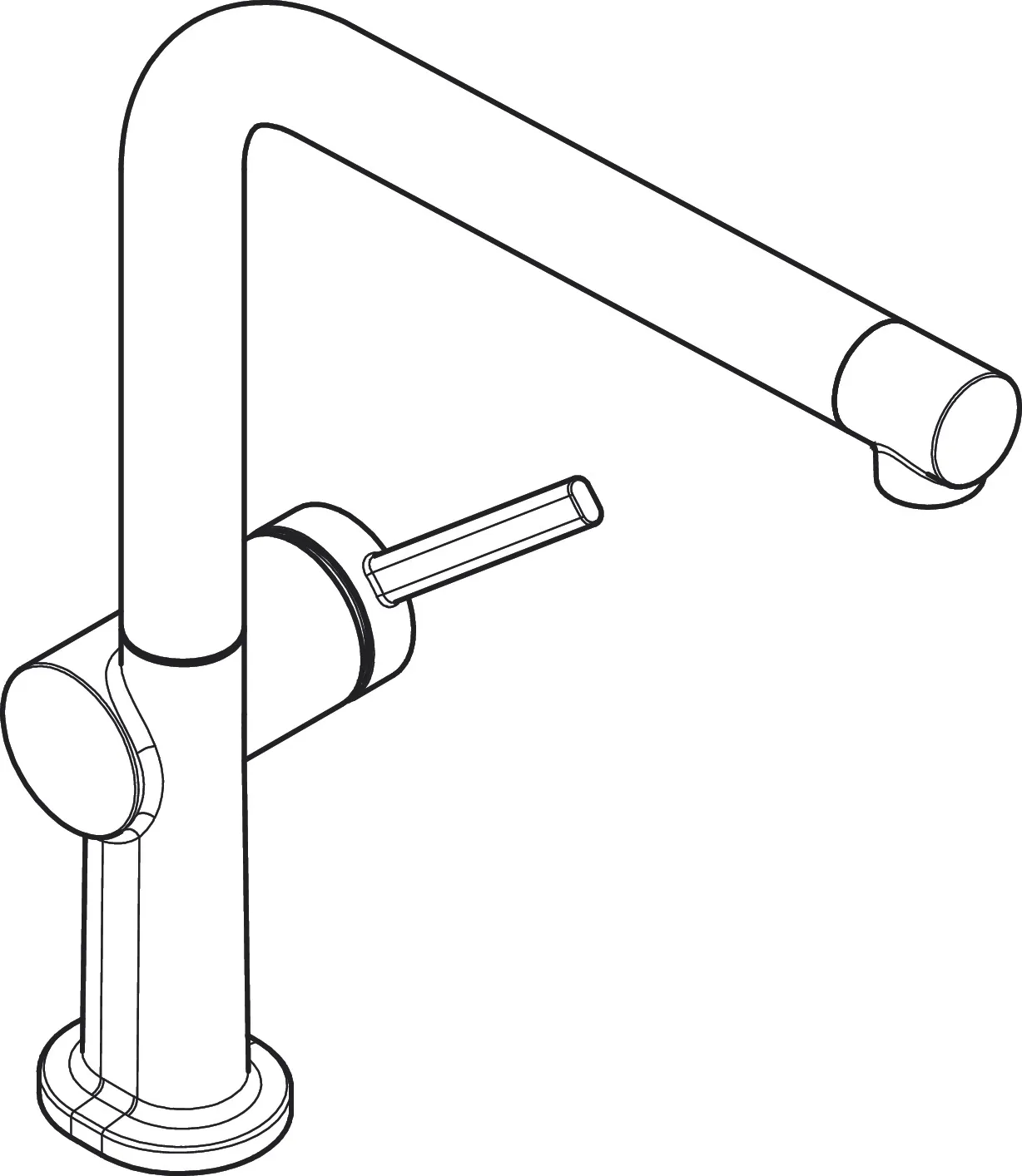 Talis M54 Einhebel-Küchenmischer 270, Niederdruck/offene Warmwasserbereiter, 1jet Chrom