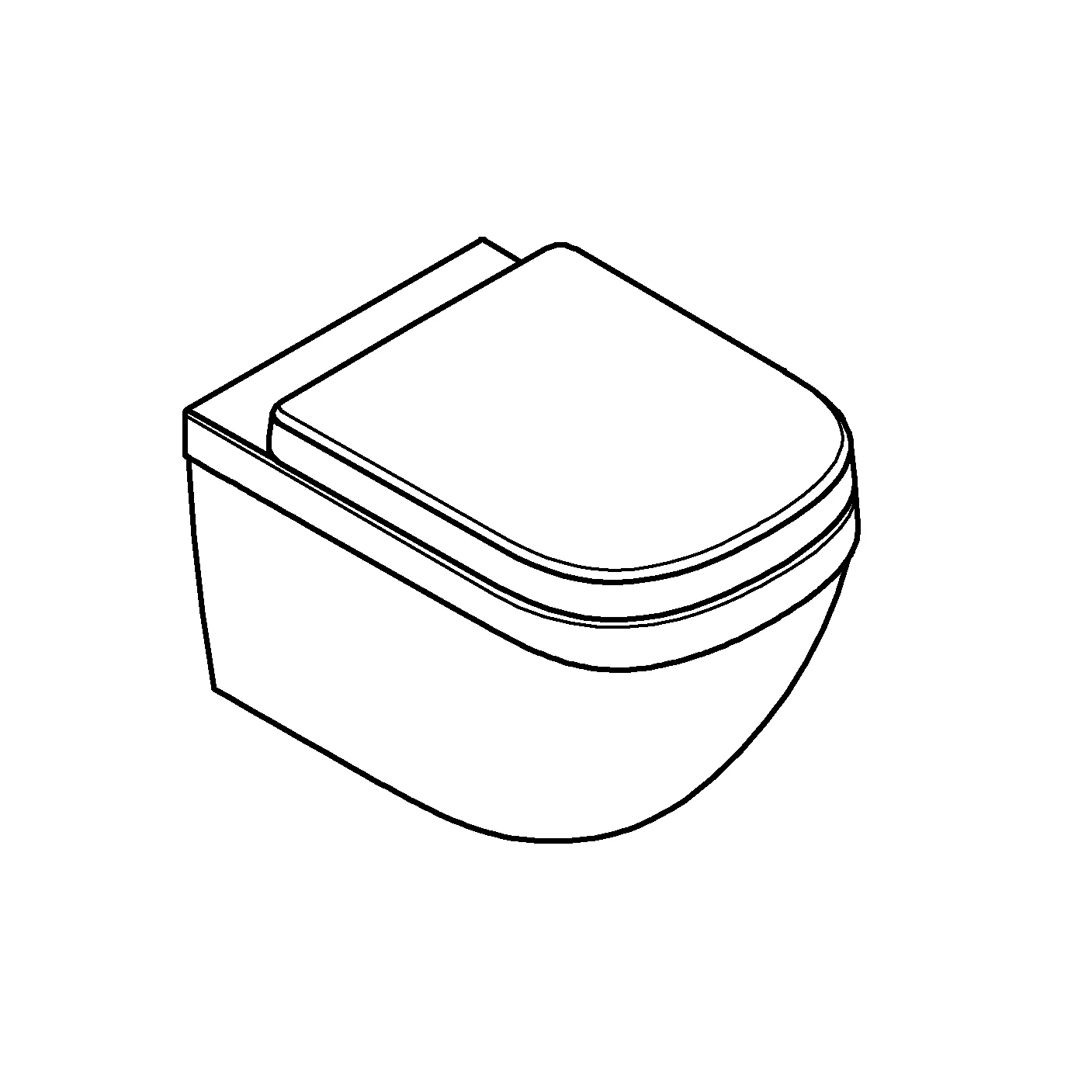 Grohe Wand-Tiefspül-WC-Set Euro Keramik 39554 alpinweiß Grohe Wand-Tiefspül-WC-Set Euro Keramik 39554 alpinweiß