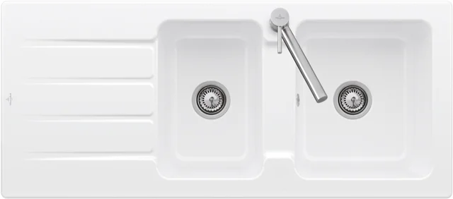 Villeroy & Boch Einbauspüle Architectura 80, 1160 x 510 mm, weiß Alpin CeramicPlus, 220 mm Höhe, reversibles Spülbecken Villeroy & Boch Einbauspüle Architectura 80, 1160 x 510 mm, weiß Alpin CeramicPlus, 220 mm Höhe, reversibles Spülbecken