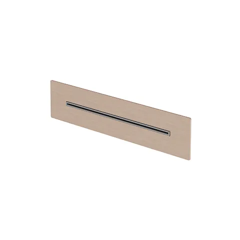 Kludi-ASANA Wand-Wasserfall Kopfbrause 1 S Brushed Bronze DN 15 G1/2 Durchfluss >45 l/min fester Auslauf nur Wandeinbau