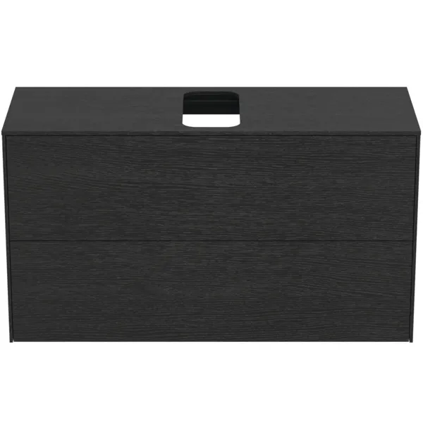 Ideal Standard Waschtischunterschrank „Conca“ 100,2 × 55 × 37,3 cm Eiche geflammt Furnier Ideal Standard Waschtischunterschrank „Conca“ 100,2 × 55 × 37,3 cm Eiche geflammt Furnier
