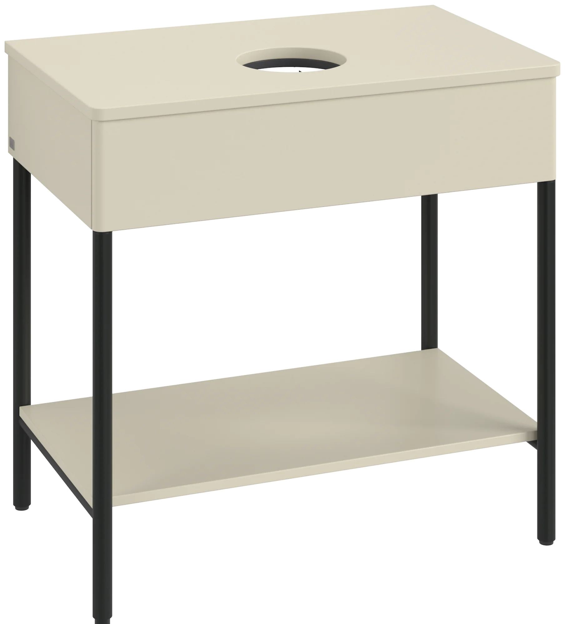 Villeroy & Boch Waschbeckenunterschrank Artis L63011, Silk Grey Matt Lacquer, 800x782x500mm, mit Metallgestell und Beleuchtung Villeroy & Boch Waschbeckenunterschrank Artis L63011, Silk Grey Matt Lacquer, 800x782x500mm, mit Metallgestell und Beleuchtung