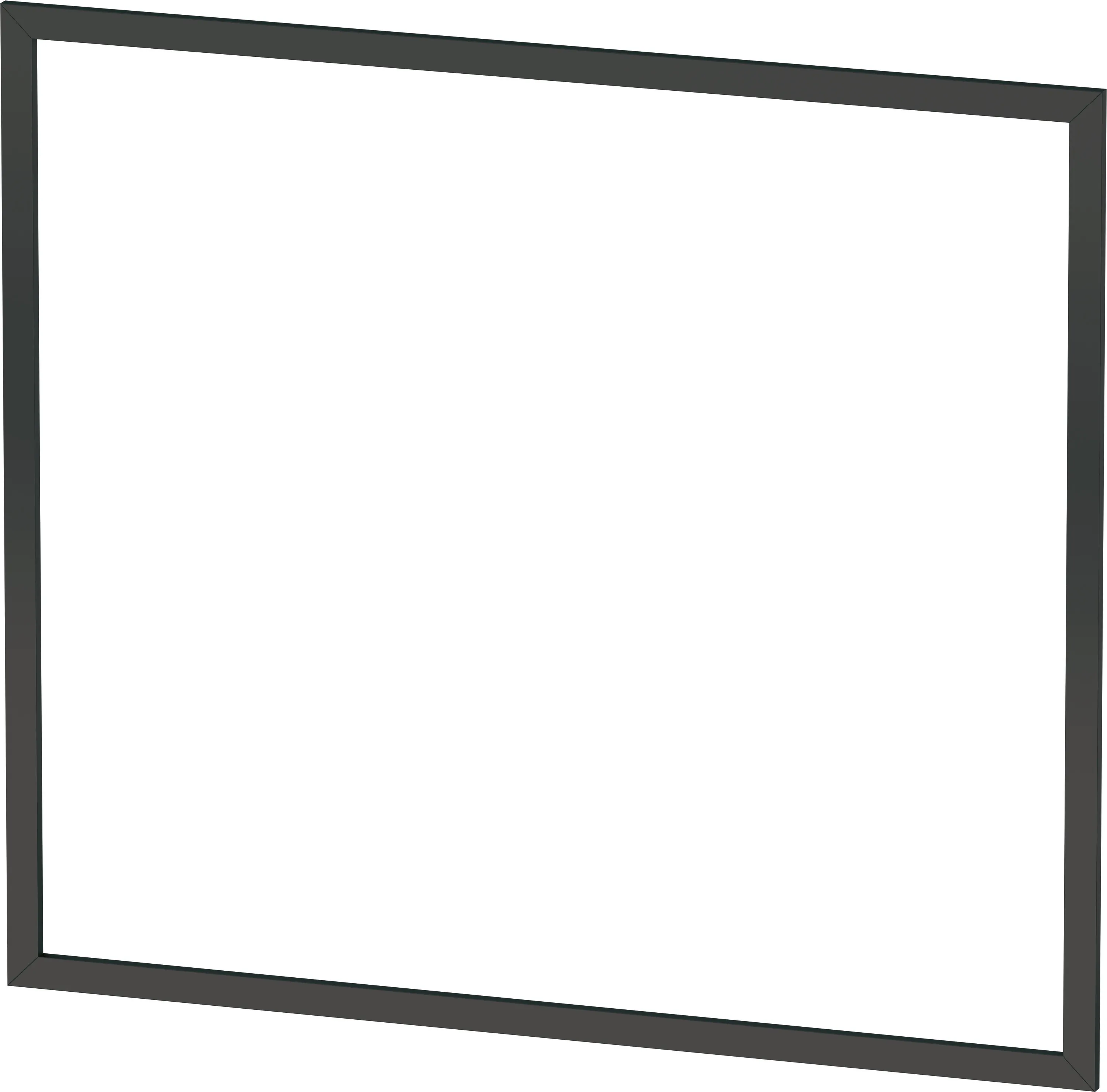 Duravit Einbaurahmen „L-Cube“ in Graphit Matt Farbe: Graphit Matt / Größe: 85 × 1 × 75,1 cm