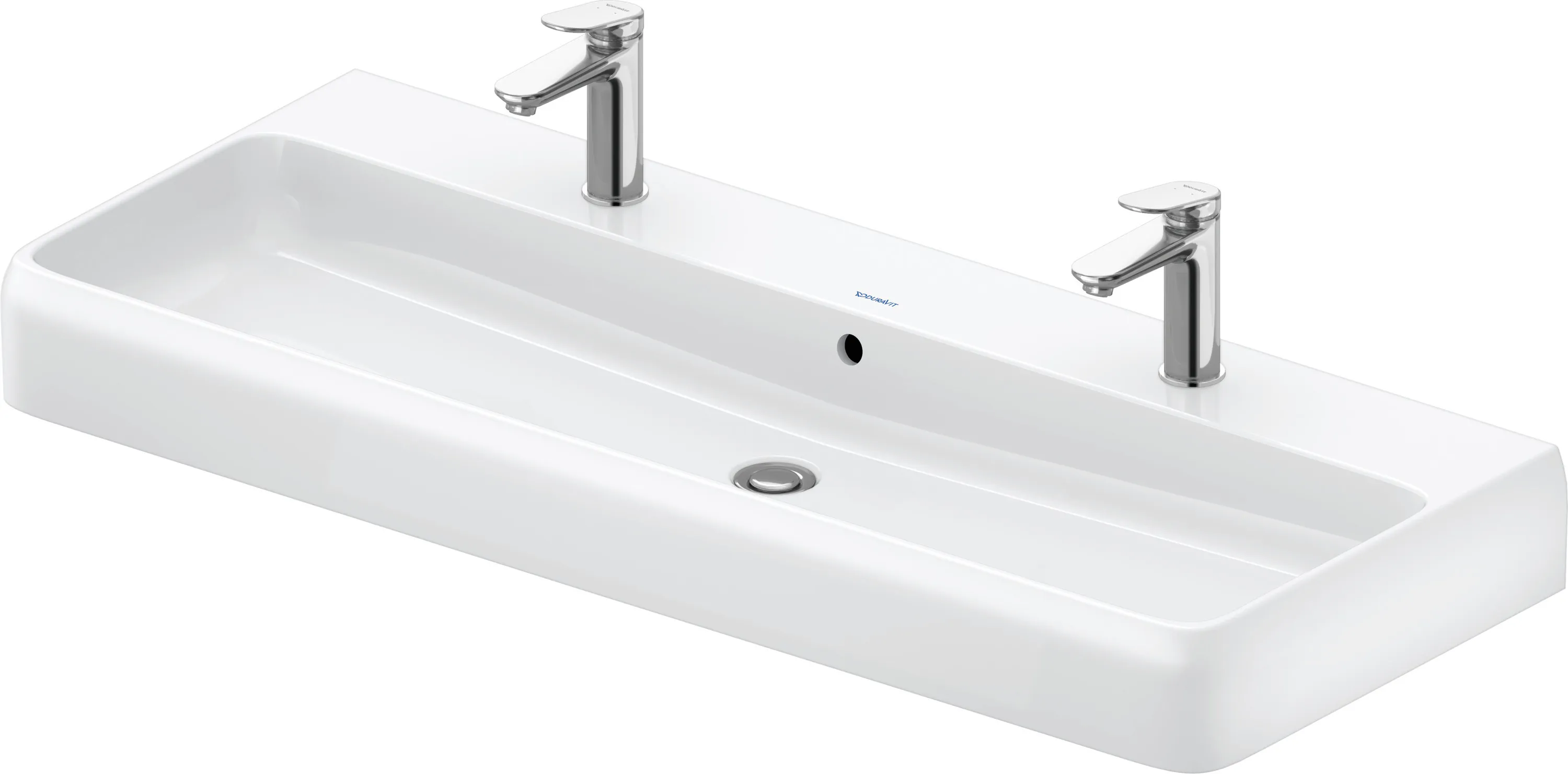 Wandwaschtisch geschliffen „Qatego“ 120 × 47 × 15 cm, Hahnlochposition mittig