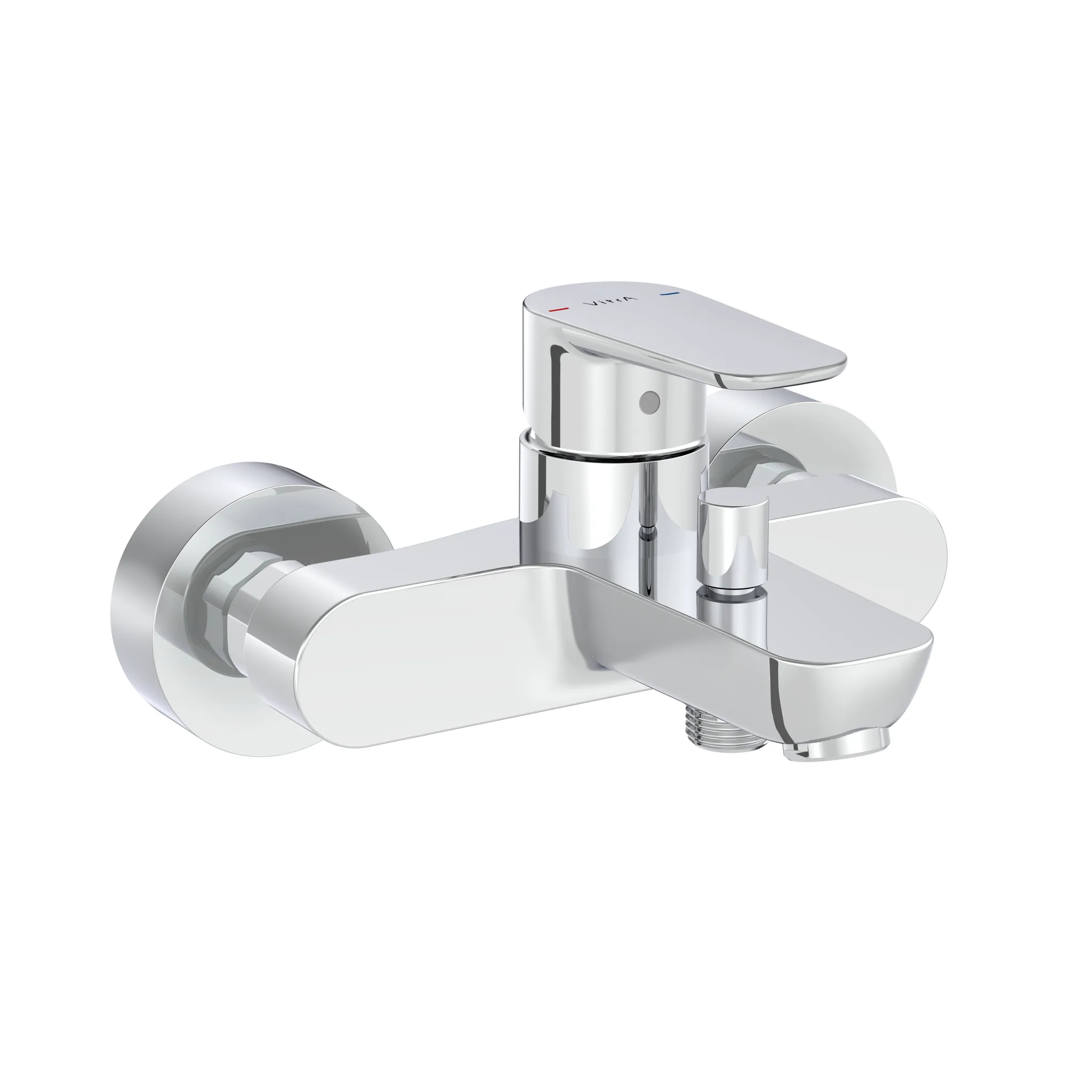Flow Soft Einhebel-Wannenfüll- und Brausearmatur Aufputzmontage Chrom Flow Soft Einhebel-Wannenfüll- und Brausearmatur Aufputzmontage Chrom