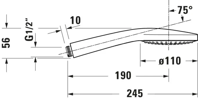 Handbrause „Zubehör Armaturen“ in Chrom Handbrause „Zubehör Armaturen“ in Chrom