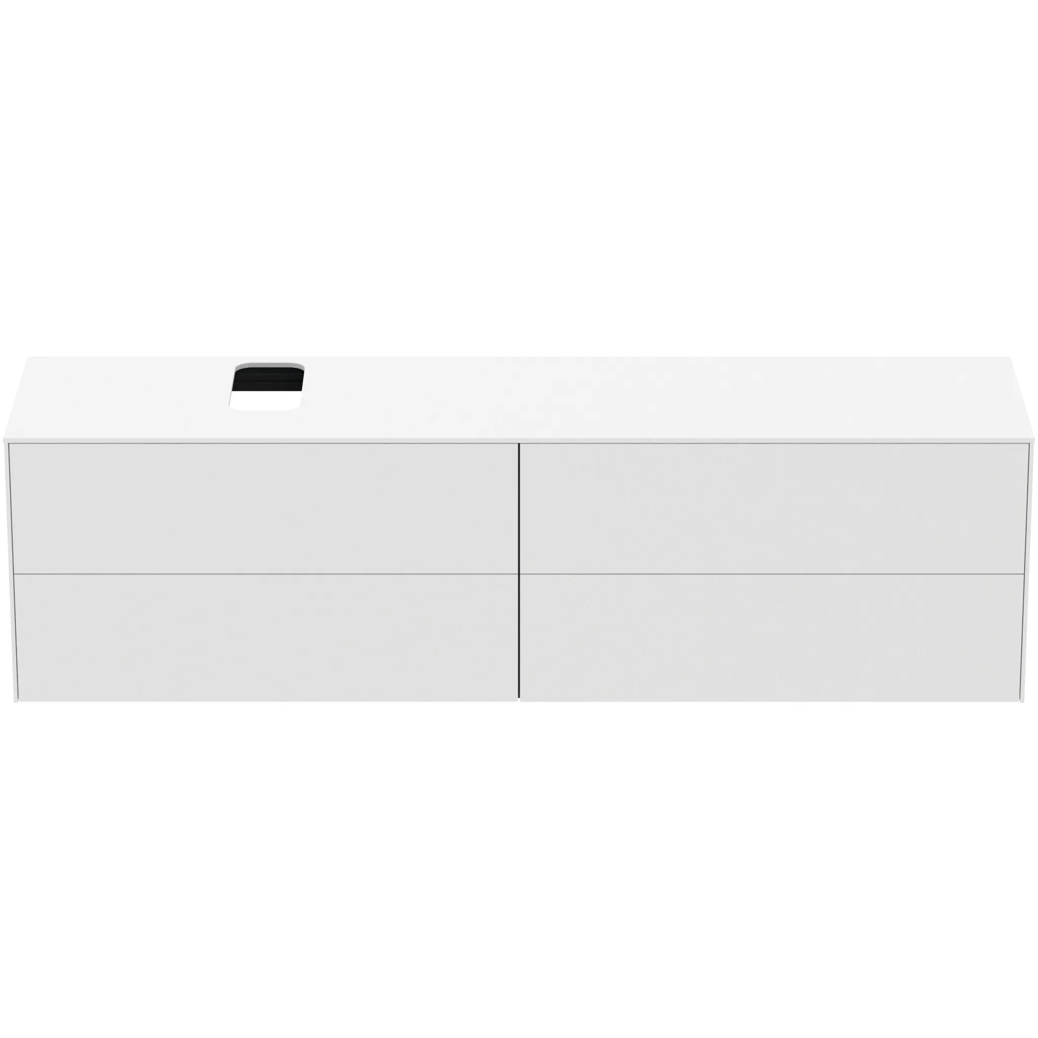Ideal Standard Waschtischunterschrank „Conca“ 198,7 × 55 × 50,5 cm Weiß matt lackiert