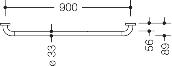 HEWI Haltegriff „Serie 801“ in Senfgelb