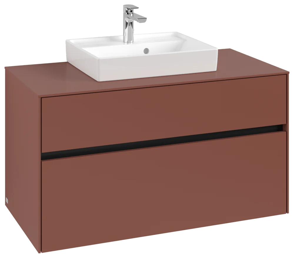 Villeroy & Boch Collaro Waschbeckenunterschrank C016B0, 1000 x 548 x 500 mm, Wine Red Villeroy & Boch Collaro Waschbeckenunterschrank C016B0, 1000 x 548 x 500 mm, Wine Red