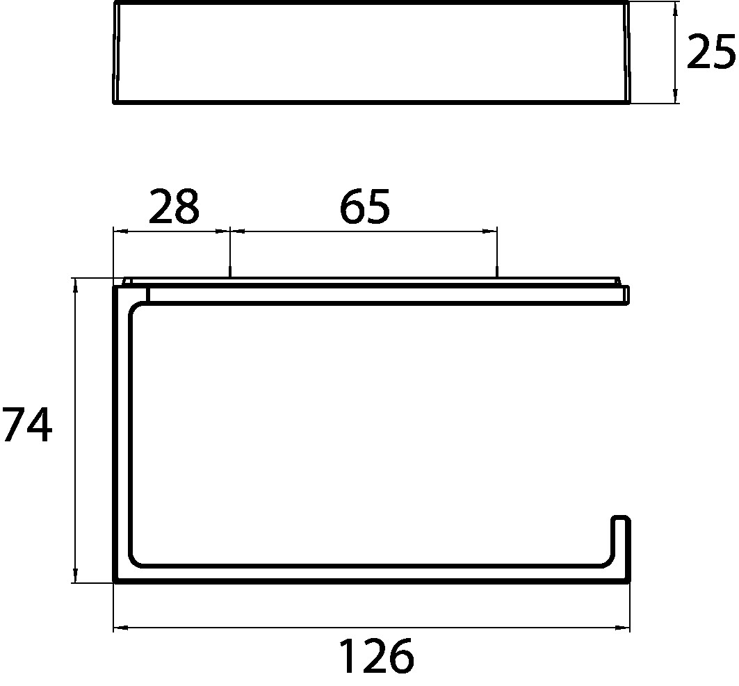 liaison Papierhalter ohne Deckel chrom