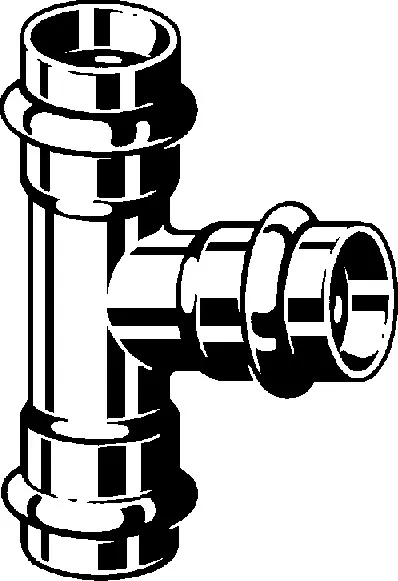 „Prestabo“ T-Stück mit 3 gleichen Muffen unlegiert, verzinkt 22 mm VdS-Zulassung „Prestabo“ T-Stück mit 3 gleichen Muffen unlegiert, verzinkt 22 mm VdS-Zulassung