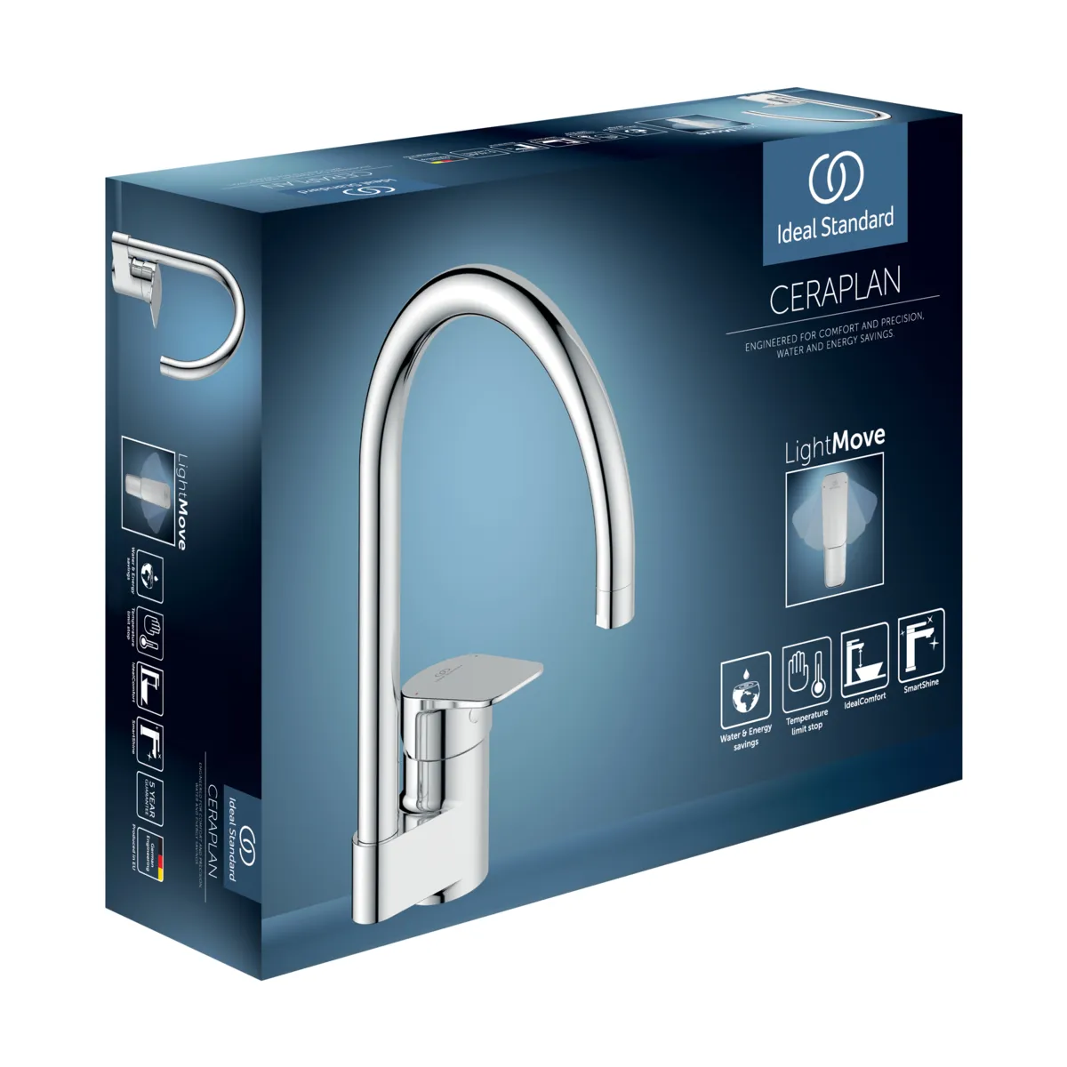 Ideal Standard Küchenarmatur Ceraplan BD339AA Ausladung 200mm Chrom Ideal Standard Küchenarmatur Ceraplan BD339AA Ausladung 200mm Chrom