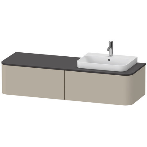 Duravit Waschtischunterschrank wandhängend „Happy D.2 Plus“ 160 × 35,4 × 55 cm