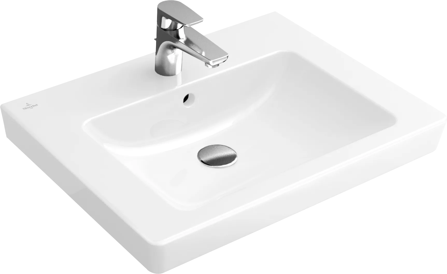 Villeroy & Boch Wandwaschtisch für Montage mit Möbel „Subway 2.0“ 600 × 470 × 150 mm, mit Hahnlochbohrung, Hahnlochposition mittig, mit Hahnlochbank in Weiß Alpin Villeroy & Boch Wandwaschtisch für Montage mit Möbel „Subway 2.0“ 600 × 470 × 150 mm, mit Hahnlochbohrung, Hahnlochposition mittig, mit Hahnlochbank in Weiß Alpin