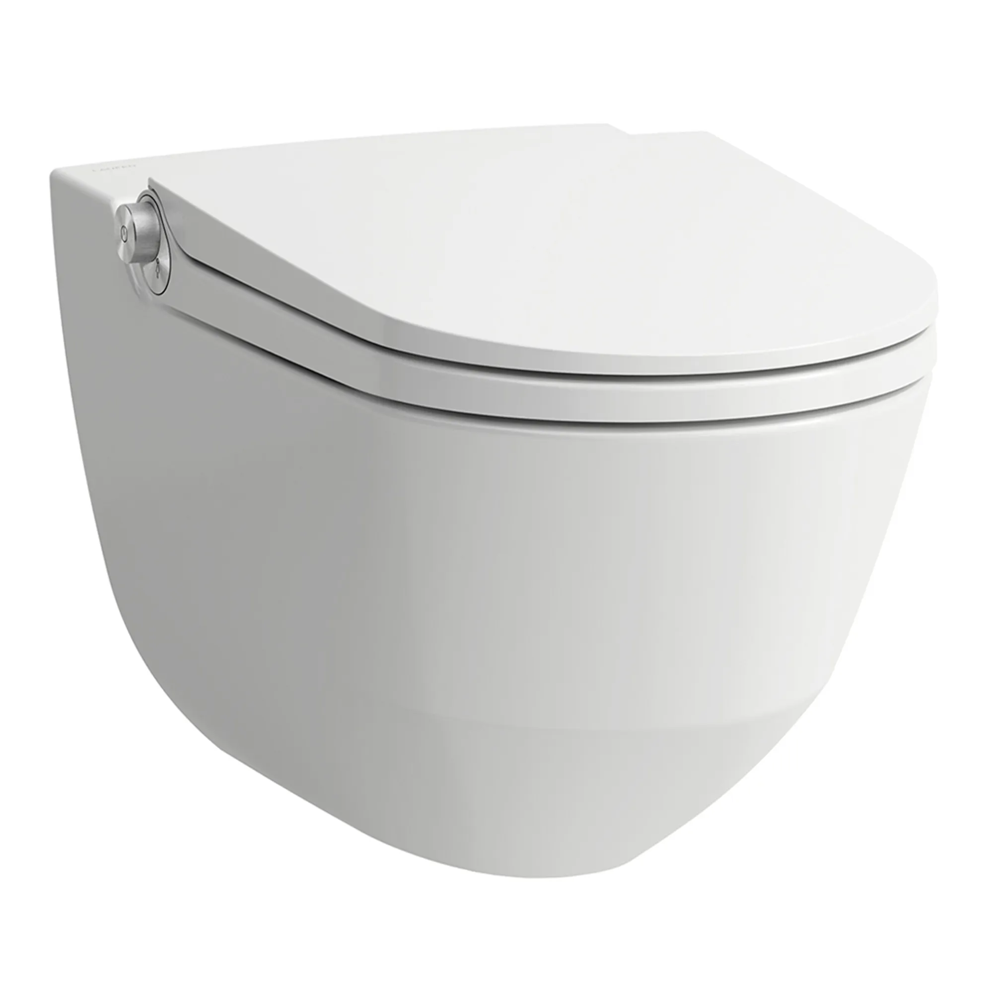 Laufen Wand-Dusch-Tiefspül-WC „Cleanet Riva“ 395 × 415 × 600 mm in Weiß, Sichtteile Chrom, Befestigung verdeckt Laufen Wand-Dusch-Tiefspül-WC „Cleanet Riva“ 395 × 415 × 600 mm in Weiß, Sichtteile Chrom, Befestigung verdeckt