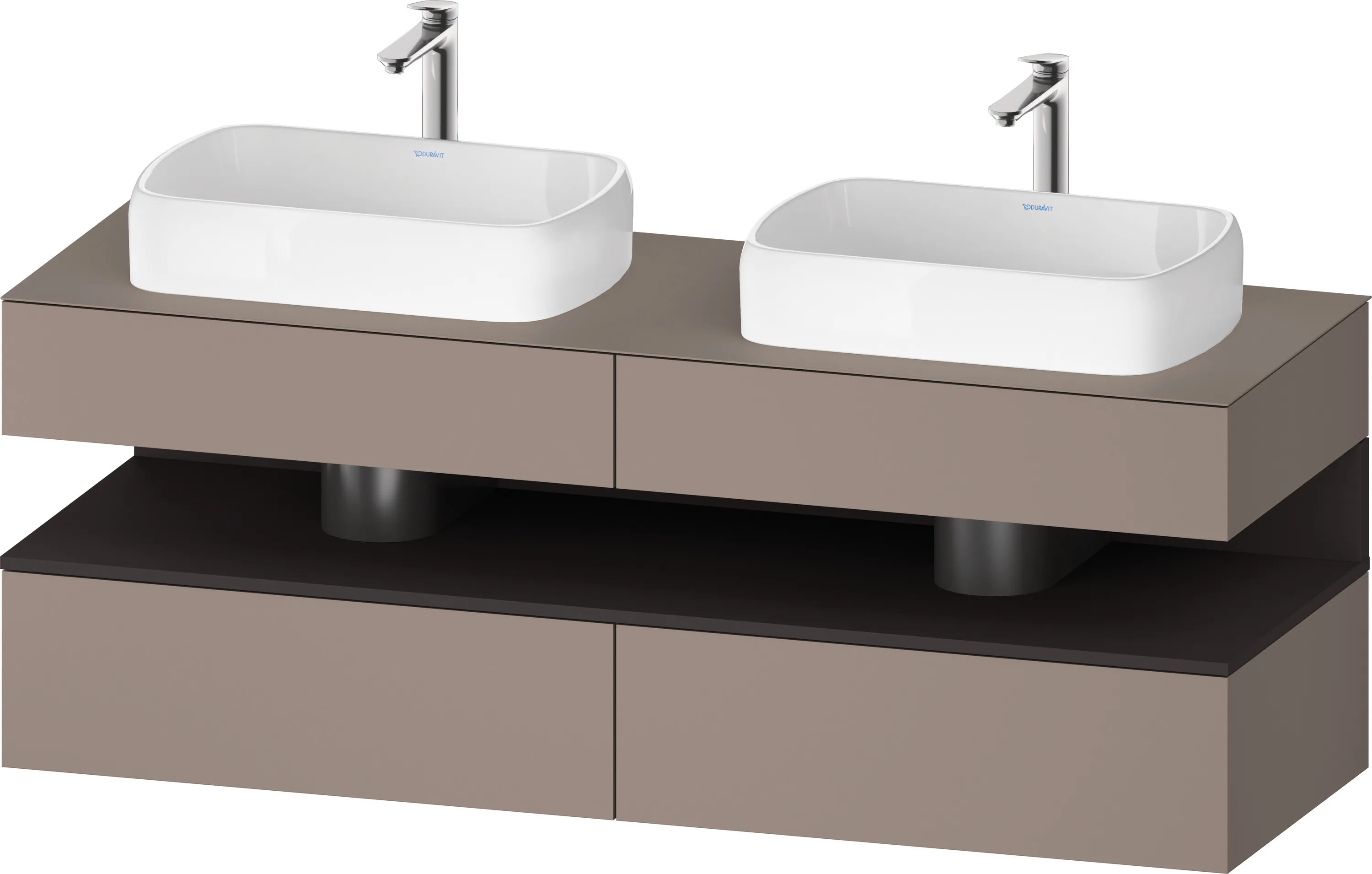 Duravit Waschtischunterschrank wandhängend „Qatego“ 160 × 60 × 55 cm