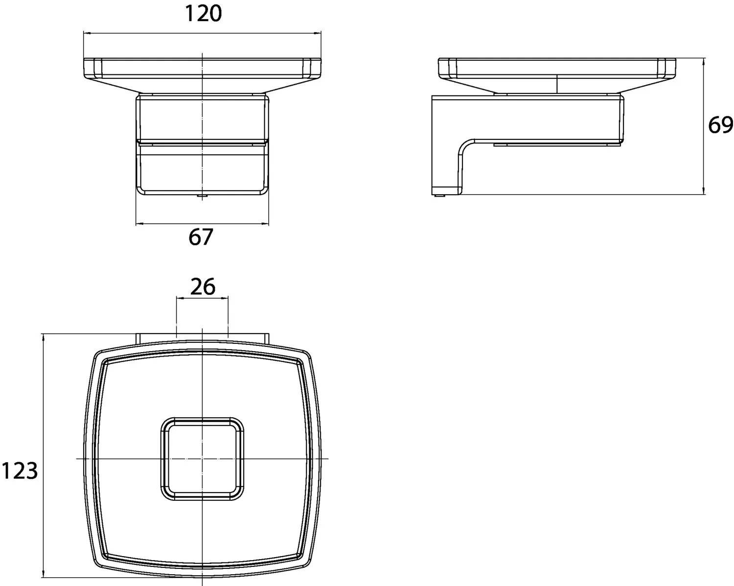 emco accessoires PG1 emco cue SeifenhalterGlasteil satiniert, schwarz emco accessoires PG1 emco cue SeifenhalterGlasteil satiniert, schwarz
