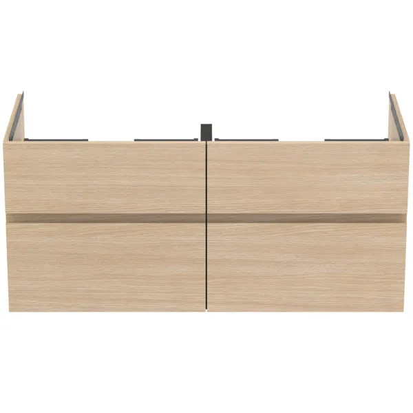 Ideal Standard Möbeldoppel-Waschtischunterschrank Finesse Eiche weiß 1200x505x550mm