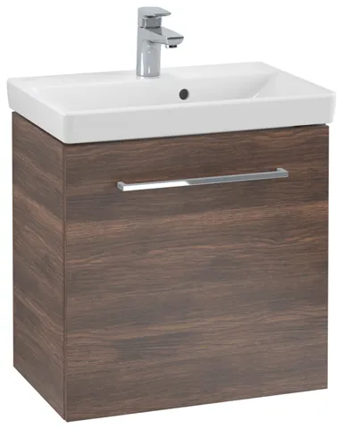 Villeroy & Boch Waschtischunterschrank mit Tür „Avento“ für Schrankwaschtisch 530 × 514 × 352 mm Arizona Oak, Anschlag rechts, Soft Closing, 1 Tür