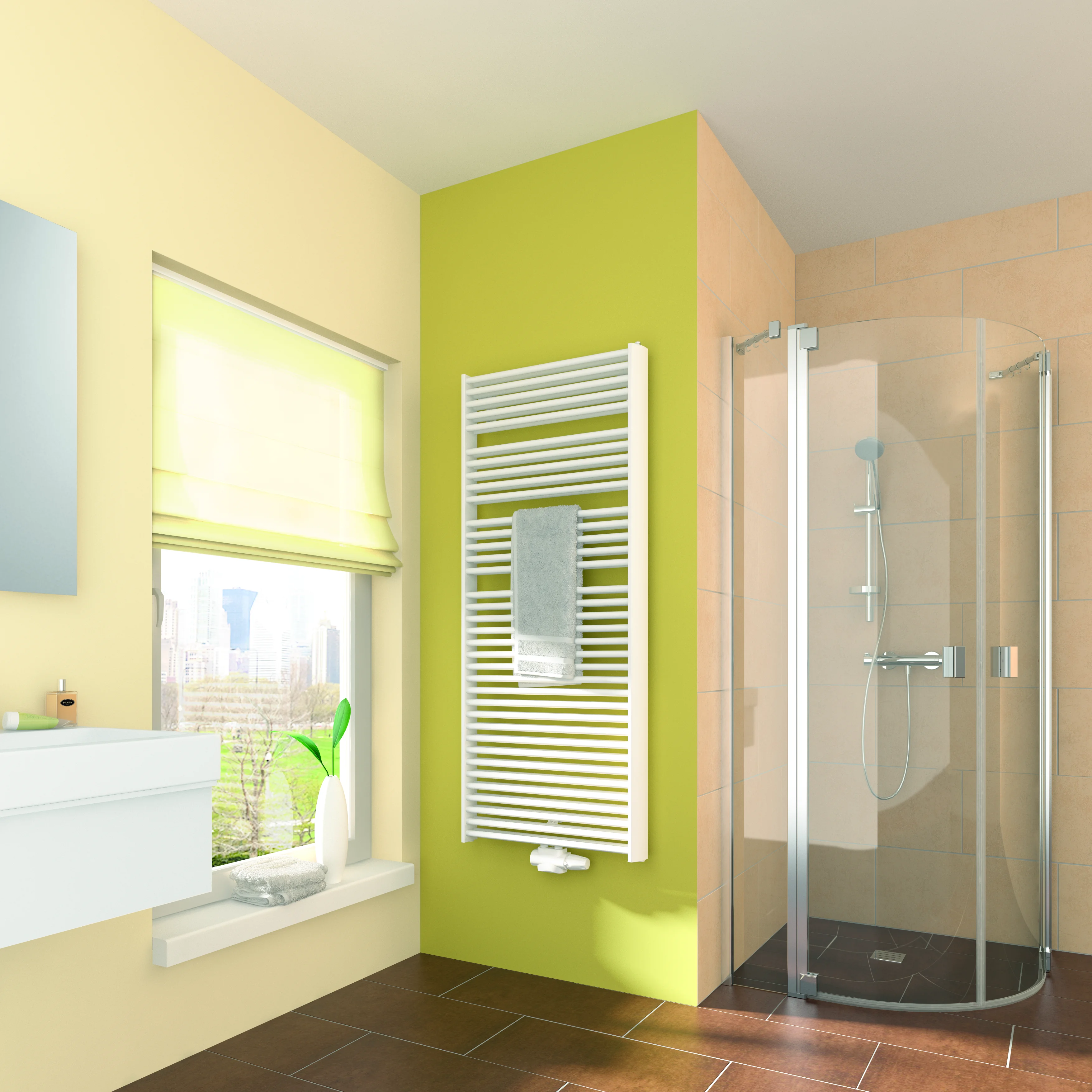 Arbonia Design-Heizkörper „Duolino®“ 48,4 × 149,2 cm in glanzsilber Metallic Arbonia Design-Heizkörper „Duolino®“ 48,4 × 149,2 cm in glanzsilber Metallic