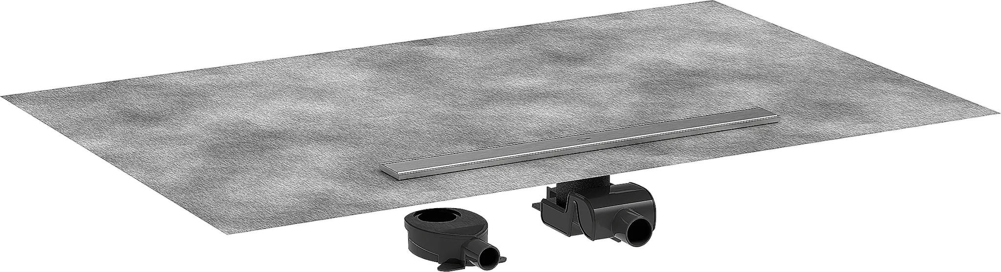 Hansgrohe RainDrain Allround Komplettset Duschrinne 700mm Edelstahl gebürstet Hansgrohe RainDrain Allround Komplettset Duschrinne 700mm Edelstahl gebürstet