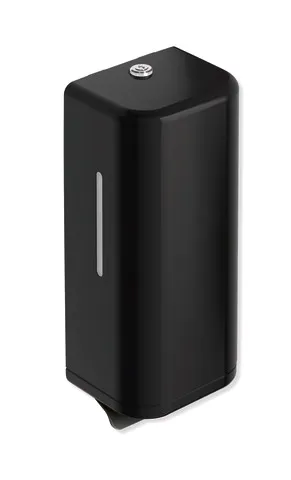 Seifenspender, Polyamid in Farbe 90, Füllmenge 600 ml, Breite 134 mm, Höhe 278 mm, Tiefe 106 mm, in Farbe 90 (Tiefschwarz) Seifenspender, Polyamid in Farbe 90, Füllmenge 600 ml, Breite 134 mm, Höhe 278 mm, Tiefe 106 mm, in Farbe 90 (Tiefschwarz)