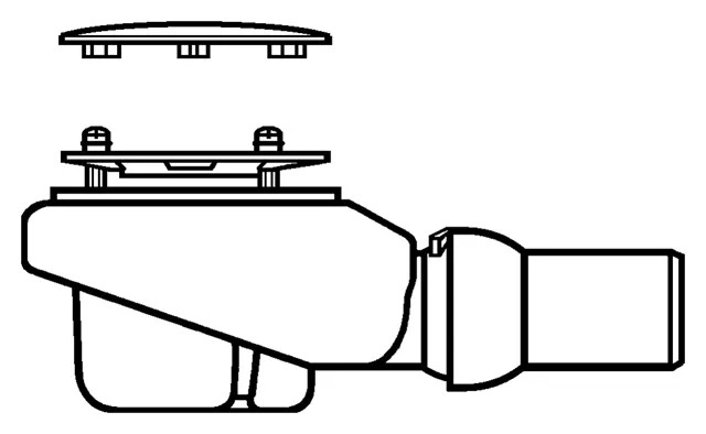 Villeroy & Boch Ablaufabdeckung für Duschwanne „Subway Infinity“ Modell 922602 ⌀ 120 cm in Weiß