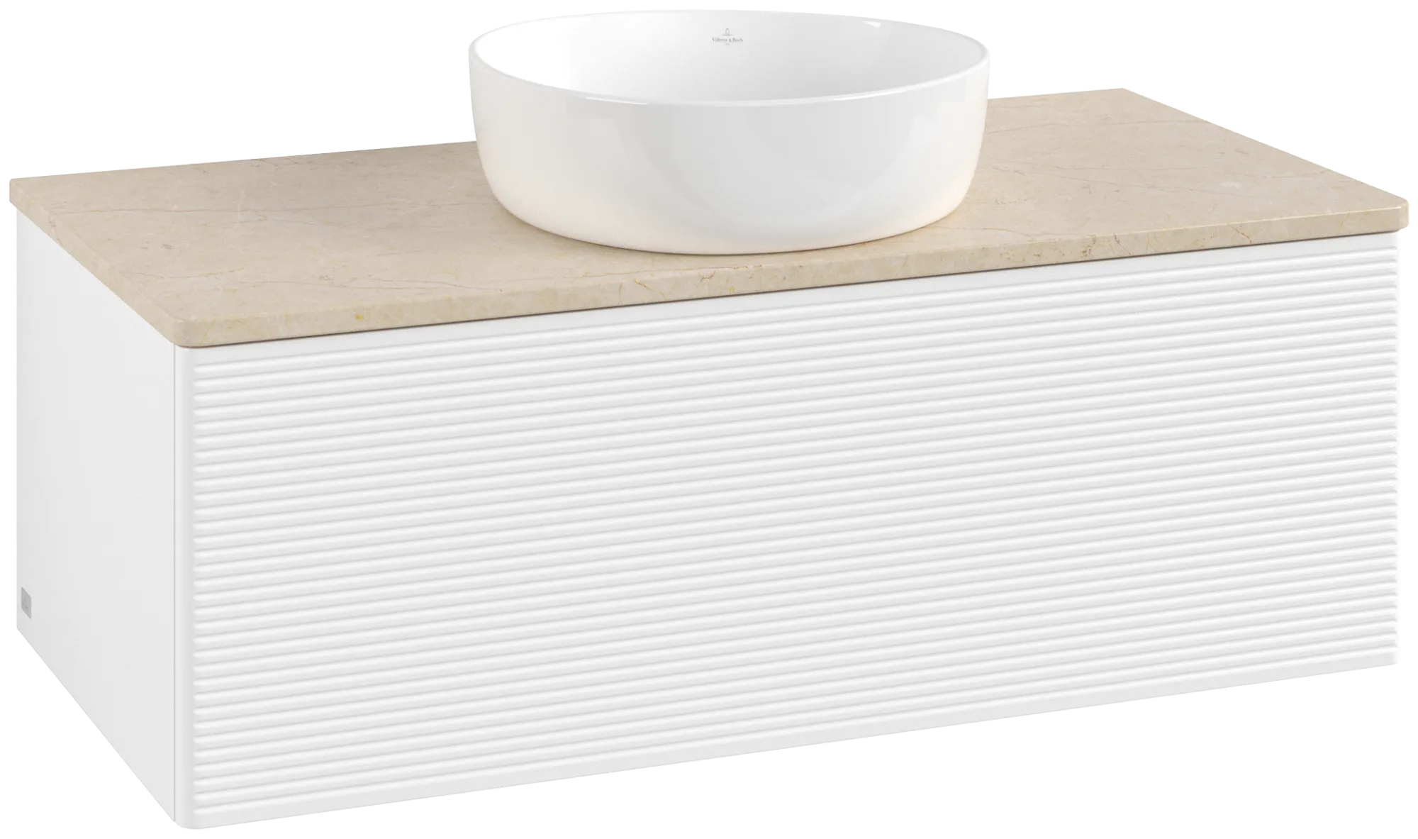 Villeroy & Boch Antao Waschbeckenunterschrank L31_1, 1000x360x500mm, White Matt Lacquer / Botticino