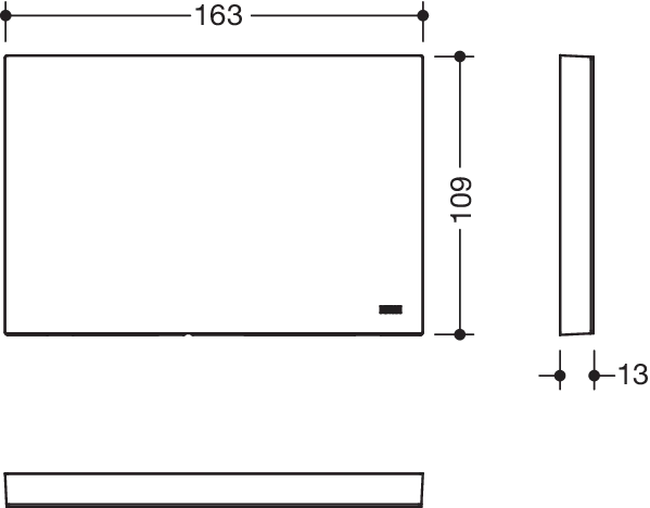 HEWI Abdeckung „System 900“ in Schwarz tiefmatt / Schwarz matt