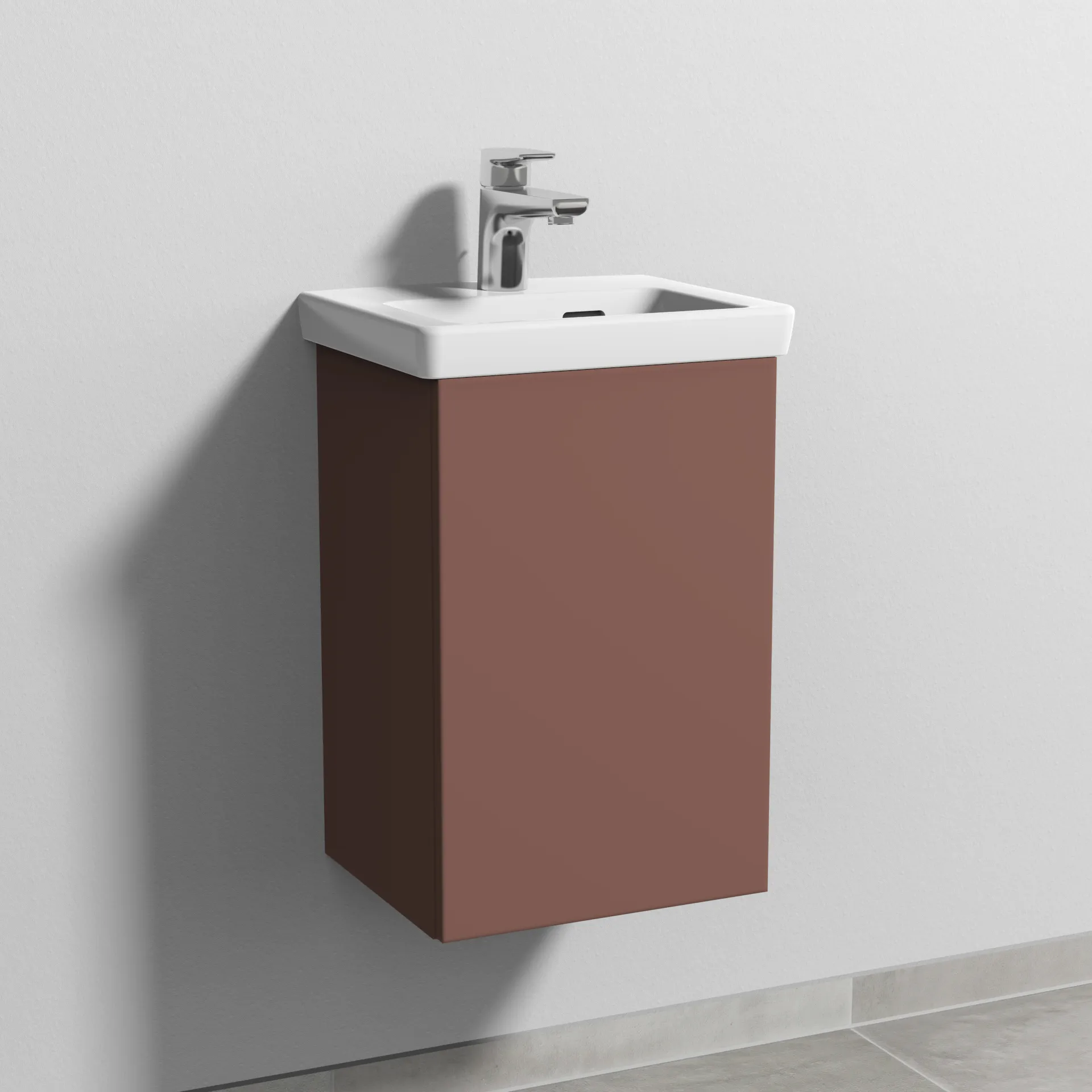 Sanipa Waschtischunterschrank „3way“ 335 × 517 × 293 mm in Wine-Red, Anschlag rechts Sanipa Waschtischunterschrank „3way“ 335 × 517 × 293 mm in Wine-Red, Anschlag rechts
