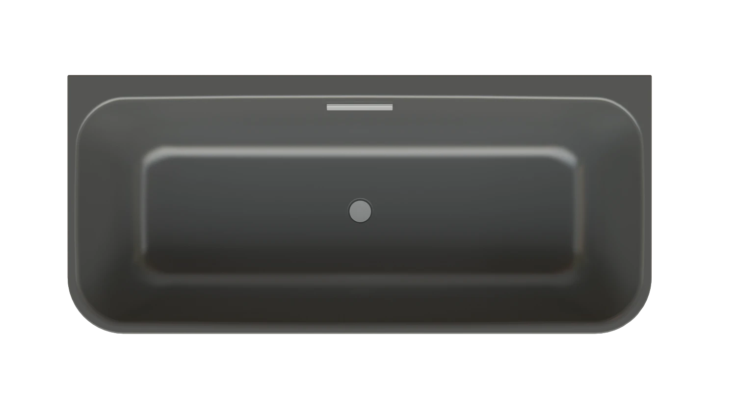 Bette rechteck Badewanne „BetteArt“ 180,5 × 80 cm in Slate