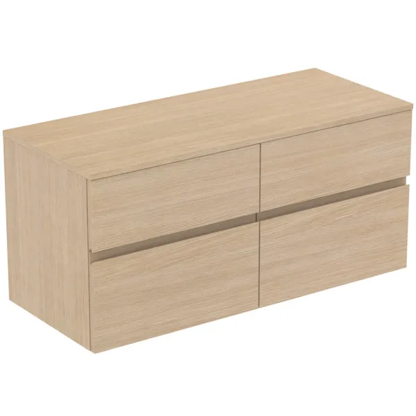 Ideal Standard Waschtischunterschrank „Finesse“ 120,2 × 55,8 × 50,5 cm Eiche weiß Ideal Standard Waschtischunterschrank „Finesse“ 120,2 × 55,8 × 50,5 cm Eiche weiß
